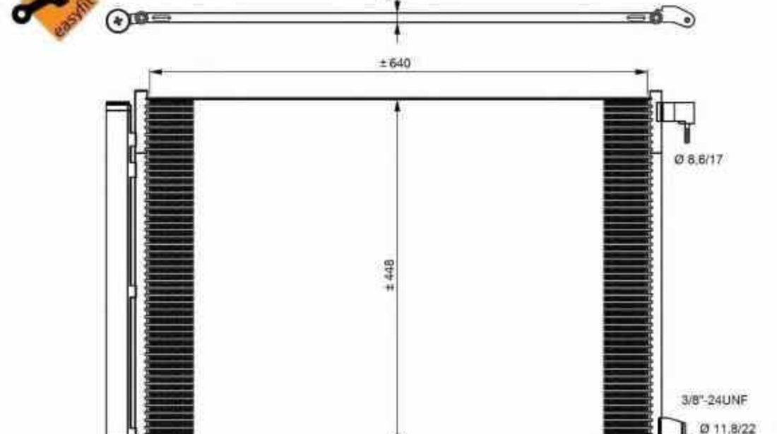 Radiator Clima Aer Conditionat MERCEDES-BENZ C-CLASS W205 NRF 350082