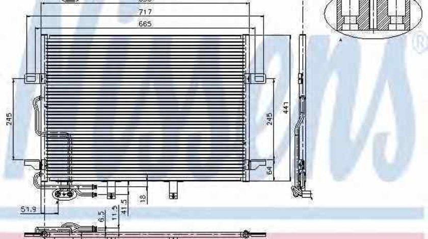 Radiator Clima Aer Conditionat MERCEDES-BENZ CLS C219 NISSENS 94614