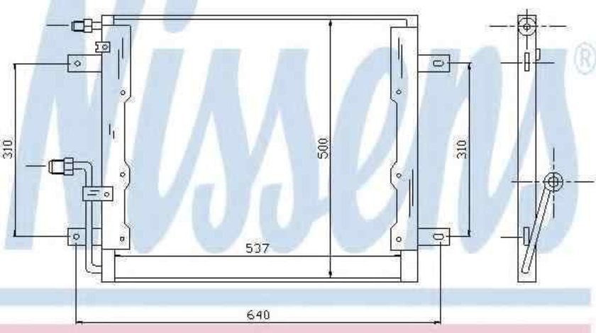 Radiator Clima Aer Conditionat MERCEDES-BENZ T2/LN1 caroserie inchisa/combi NISSENS 94335