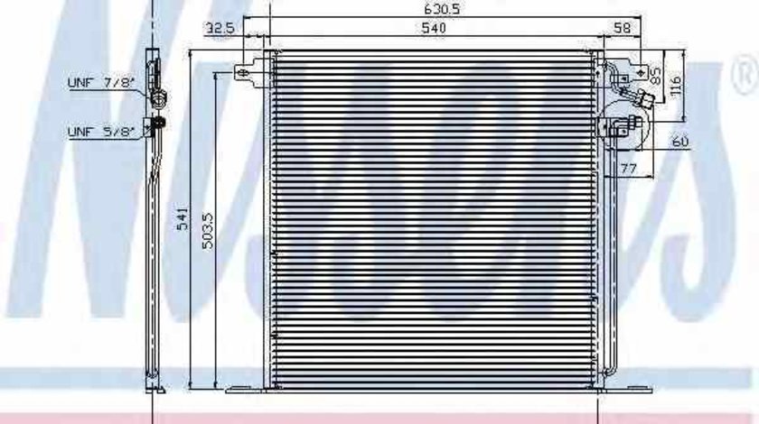 Radiator Clima Aer Conditionat MERCEDES-BENZ VITO caroserie 638 NISSENS 94226