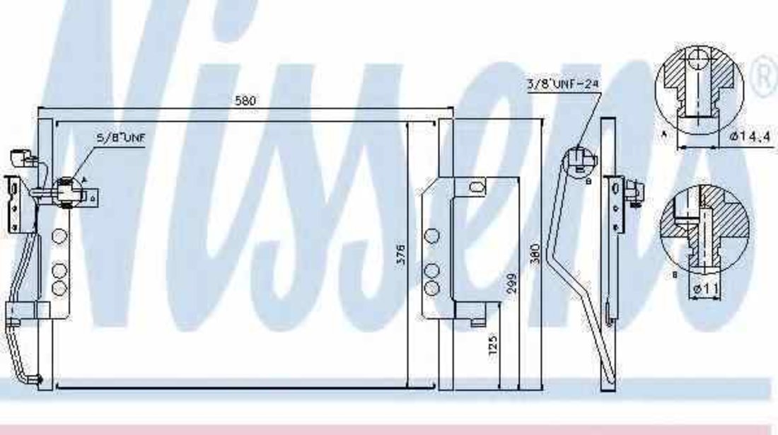 Radiator Clima Aer Conditionat MERCEDES-BENZ VANEO 414 NISSENS 94613