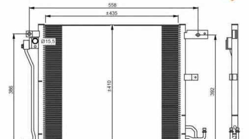 Radiator Clima Aer Conditionat NISSAN JUKE F15 NRF 350040