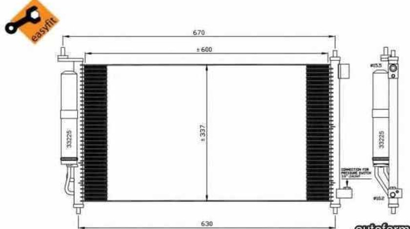 Radiator Clima Aer Conditionat NISSAN MICRA III K12 NRF 35583