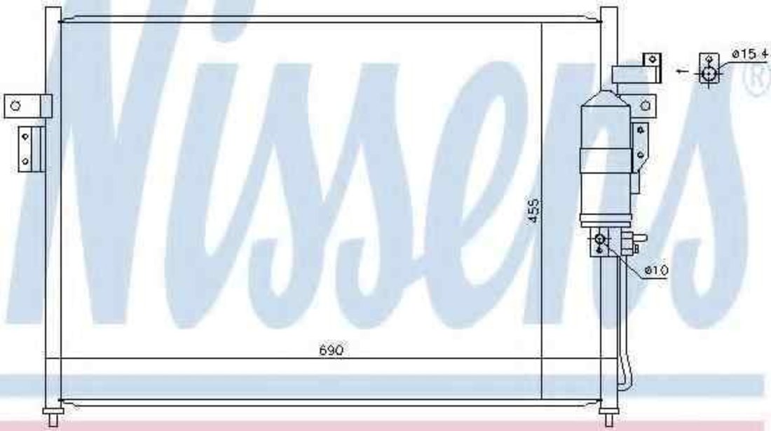 Radiator Clima Aer Conditionat NISSAN NAVARA (D40) NISSENS 940445