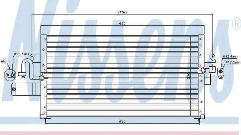 Radiator Clima Aer Conditionat NISSAN PRIMERA Hatchback (P10) NISSENS 94023