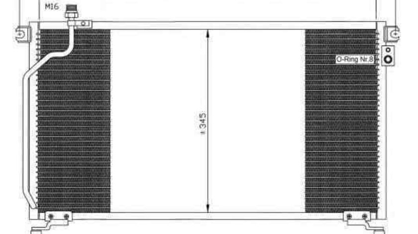 Radiator Clima Aer Conditionat NISSAN TERRANO II (R20) NRF 35374