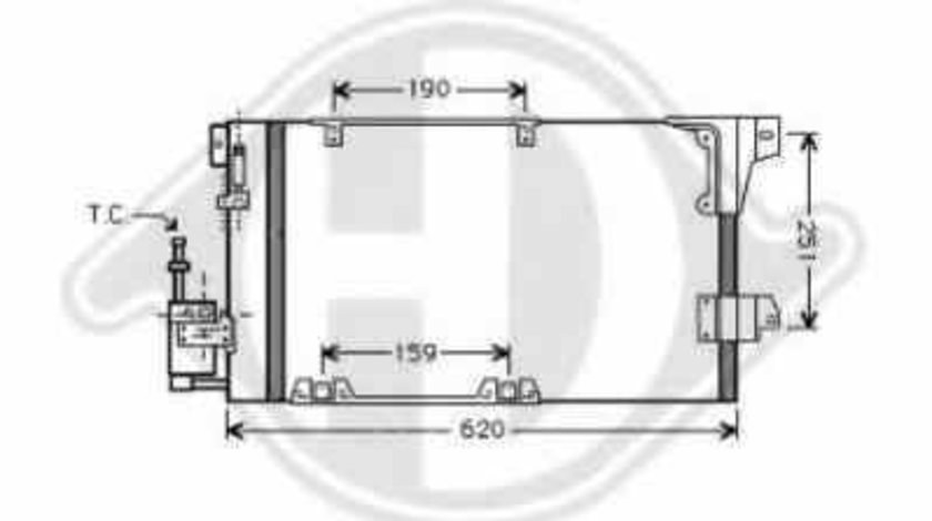 Radiator Clima Aer Conditionat OPEL ASTRA G combi F35 DIEDERICHS 8126218