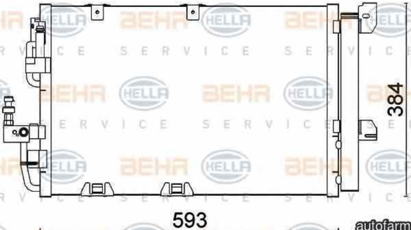 Radiator Clima Aer Conditionat OPEL ASTRA G hatchback F48 F08 HELLA 8FC 351 301-224