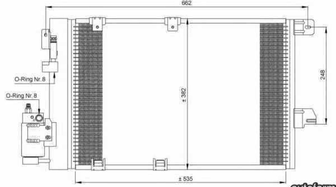Radiator Clima Aer Conditionat OPEL ASTRA G limuzina F69 NRF 35301