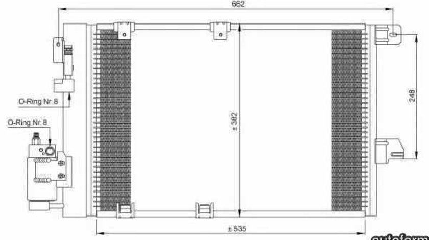 Radiator Clima Aer Conditionat OPEL ASTRA G hatchback F48 F08 NRF 35301