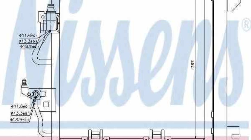 Radiator Clima Aer Conditionat OPEL ASTRA H L48 NISSENS 94768