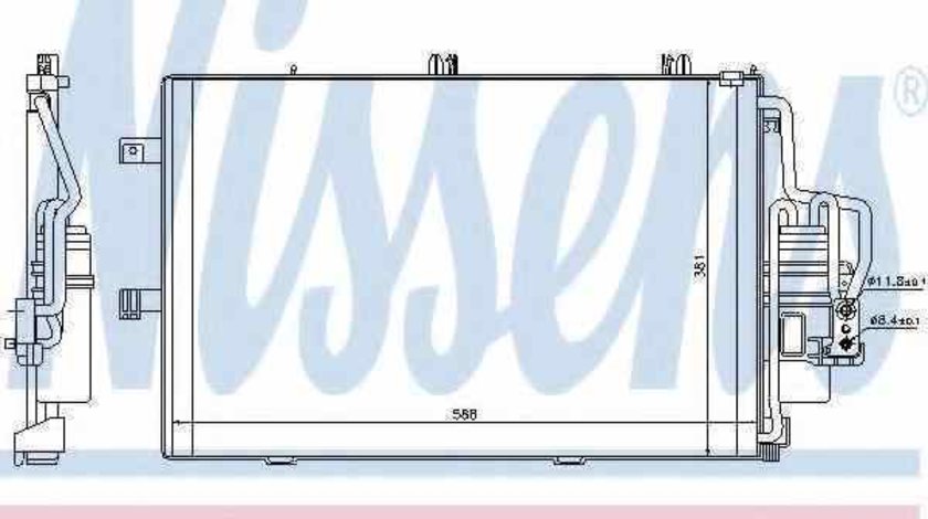 Radiator Clima Aer Conditionat OPEL TIGRA TwinTop NISSENS 94546