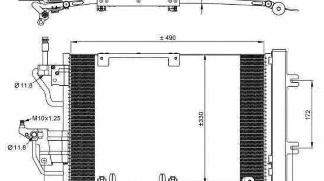 Radiator Clima Aer Conditionat OPEL ZAFIRA B A05 NRF 35633