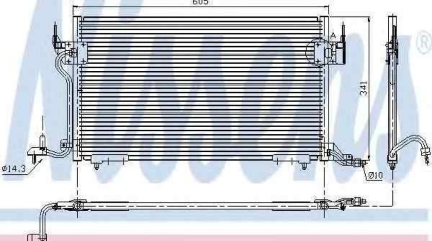 Radiator Clima Aer Conditionat PEUGEOT 306 hatchback (7A, 7C, N3, N5) NISSENS 94200