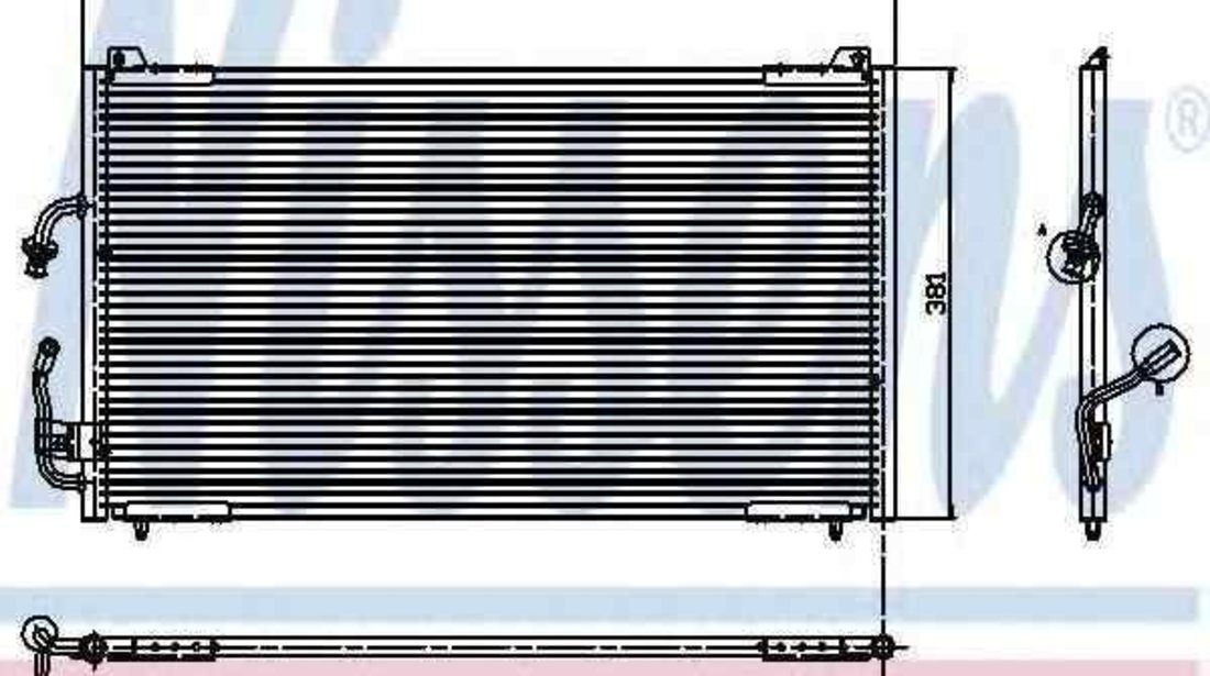 Radiator Clima Aer Conditionat PEUGEOT 406 (8B) NISSENS 94224