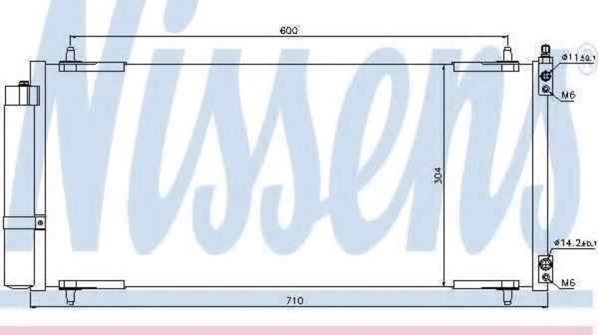 Radiator Clima Aer Conditionat PEUGEOT 407 (6D_) NISSENS 94830