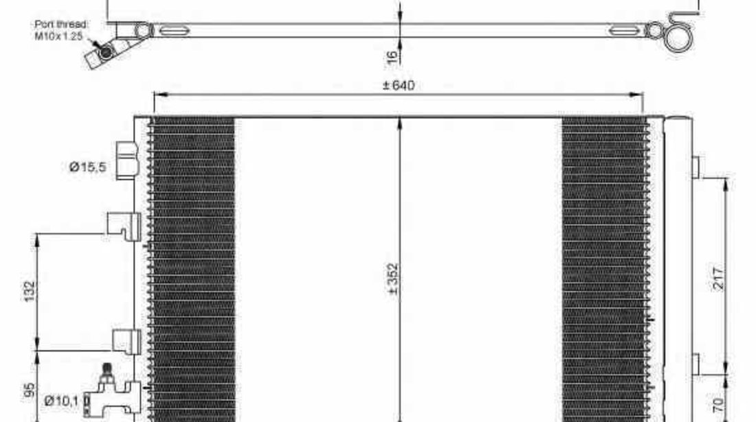 Radiator Clima Aer Conditionat RENAULT GRAND SCÉNIC III JZ0/1 NRF 35932