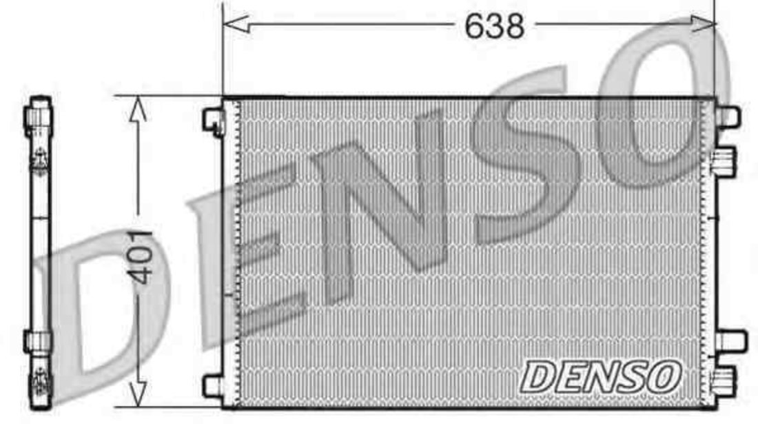 Radiator Clima Aer Conditionat RENAULT GRAND SCÉNIC II (JM0/1_) DENSO DCN23012