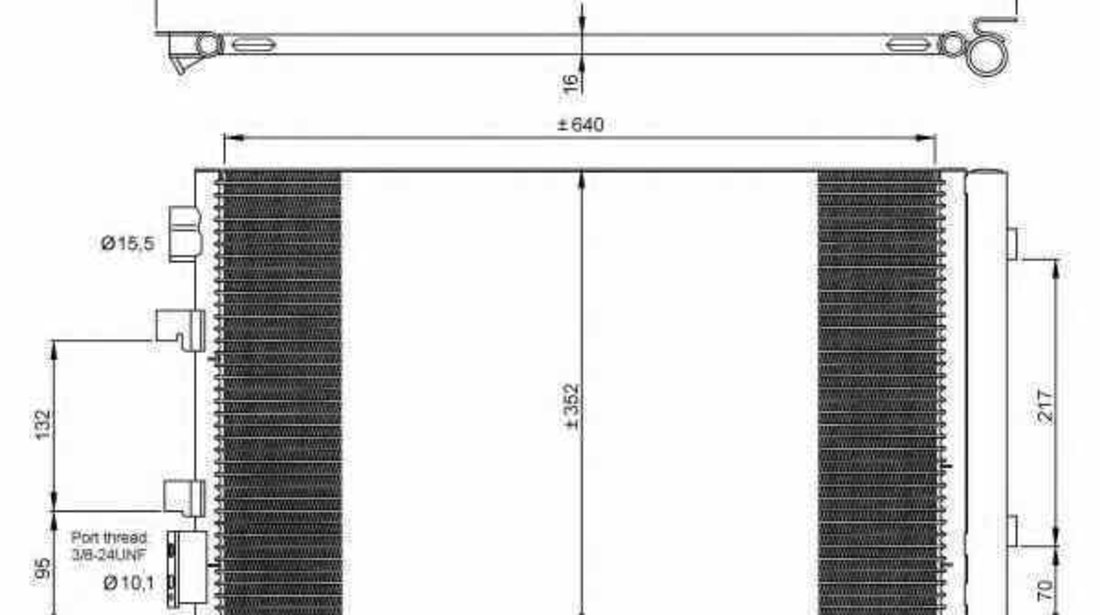 Radiator Clima Aer Conditionat RENAULT GRAND SCÉNIC III JZ0/1 NRF 35938