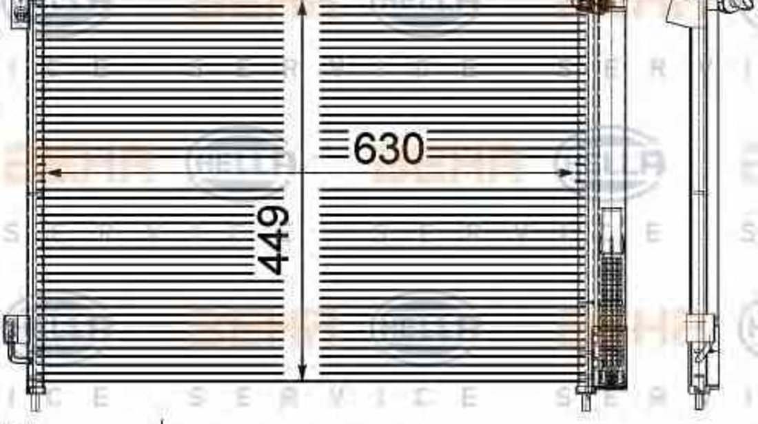 Radiator Clima Aer Conditionat RENAULT KOLEOS HY HELLA 8FC 351 309-361