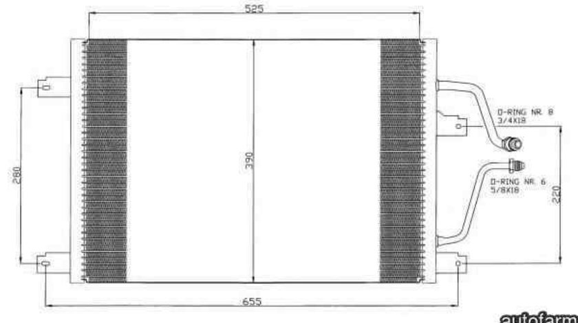 Radiator Clima Aer Conditionat RENAULT LAGUNA I (B56_, 556_) NRF 35312