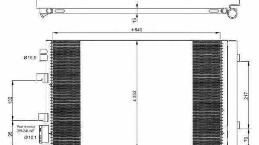 Radiator Clima Aer Conditionat RENAULT MEGANE CC EZ0/1 NRF 35938