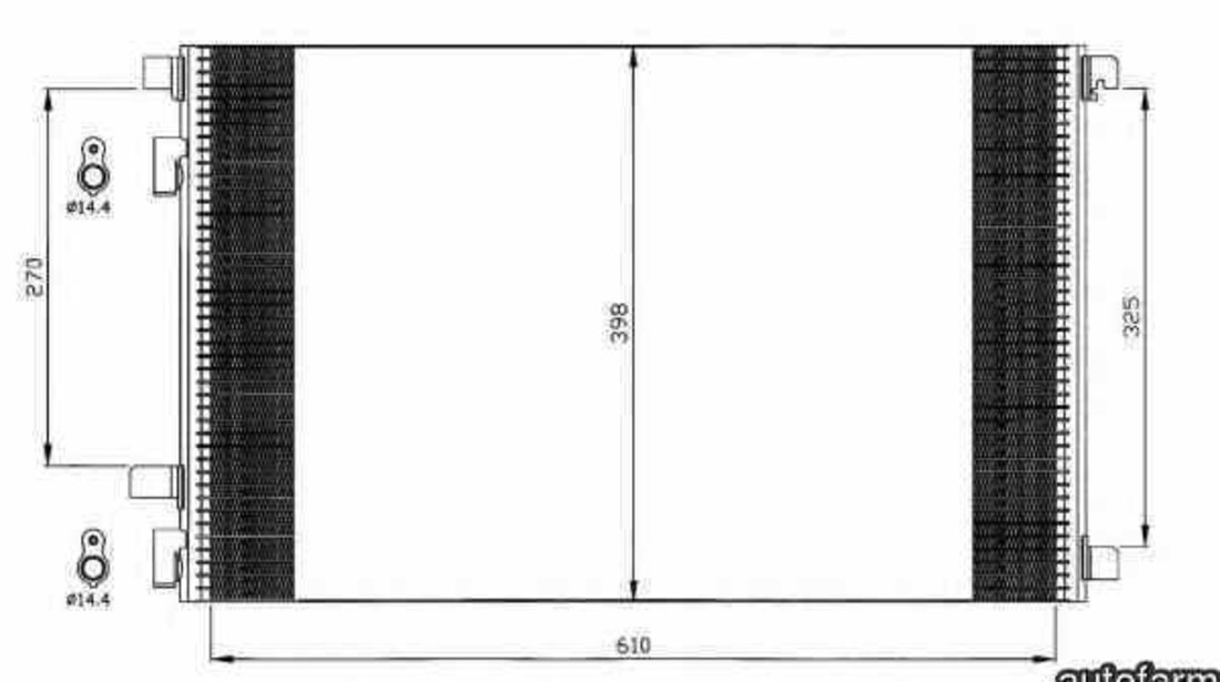 Radiator Clima Aer Conditionat RENAULT MEGANE II BM0/1 CM0/1 NRF 35449