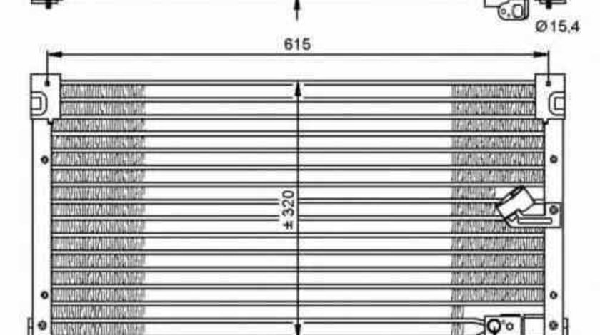 Radiator Clima Aer Conditionat ROVER 600 RH NRF 35348