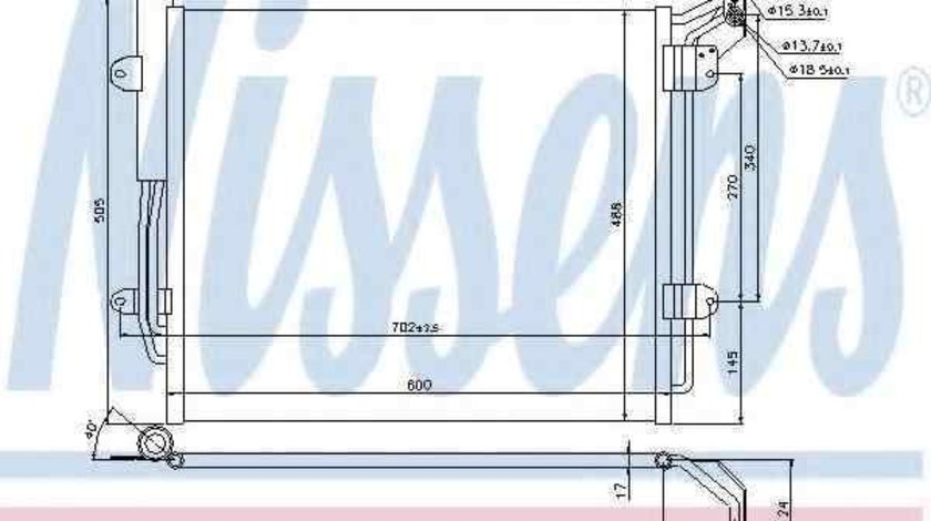 Radiator Clima Aer Conditionat SEAT ALHAMBRA (710) NISSENS 940256