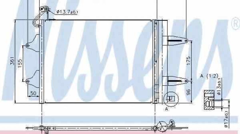 Radiator Clima Aer Conditionat SEAT IBIZA IV 6L1 NISSENS 94628