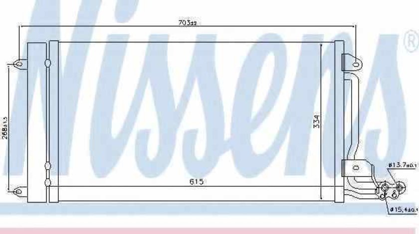 Radiator Clima Aer Conditionat SEAT IBIZA V 6J5 NISSENS 940093