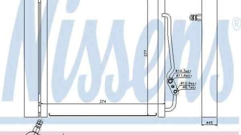 Radiator Clima Aer Conditionat SMART FORTWO cupe (450) NISSENS 94543