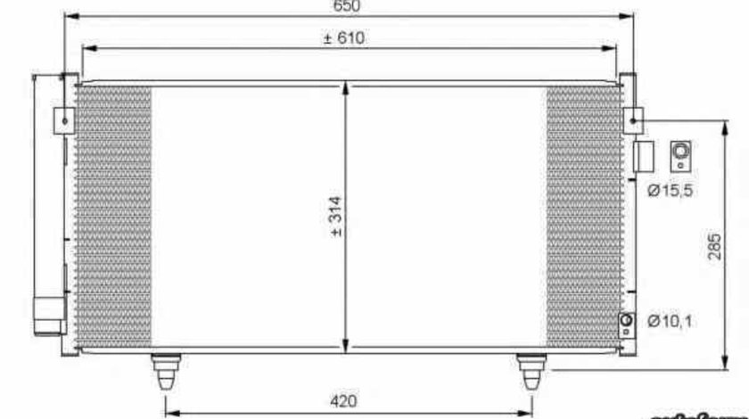 Radiator Clima Aer Conditionat SUBARU FORESTER SH NRF 35855