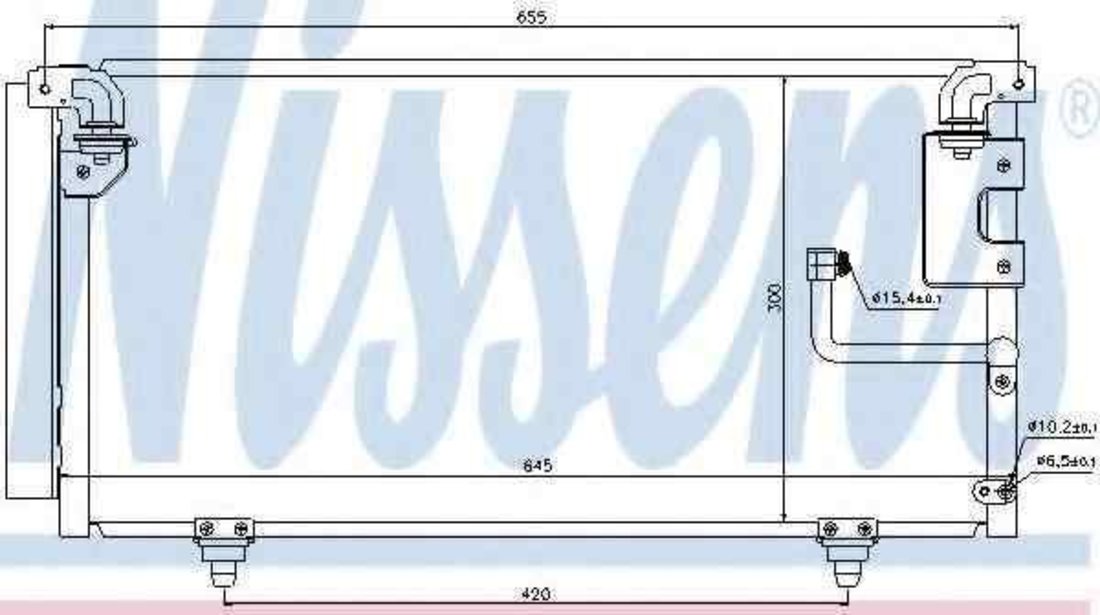 Radiator Clima Aer Conditionat SUBARU LEGACY IV (BL, BP) NISSENS 940091