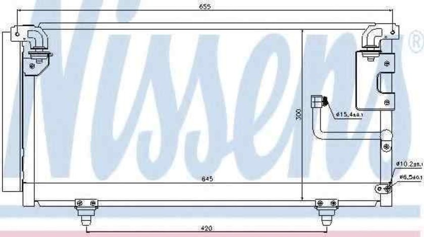 Radiator Clima Aer Conditionat SUBARU LEGACY IV combi (BL, BP, B13_) NISSENS 940091