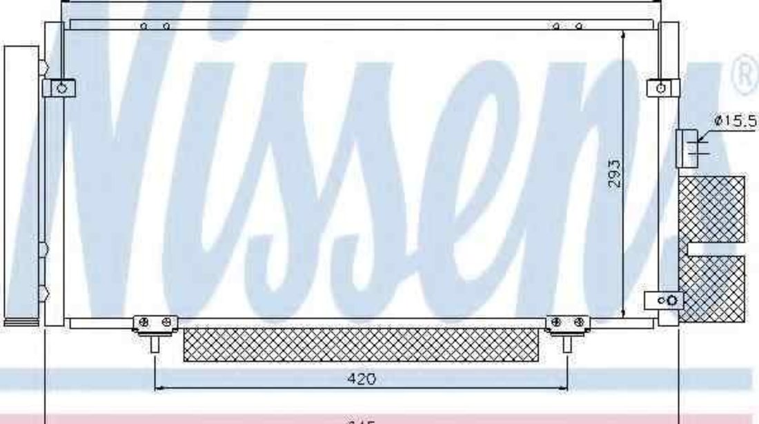 Radiator Clima Aer Conditionat SUBARU LEGACY IV (BL, BP) NISSENS 94885