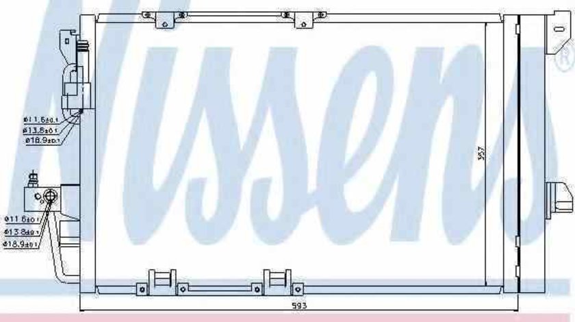 Radiator Clima Aer Conditionat VAUXHALL ASTRA Mk IV G limuzina Producator NISSENS 94650