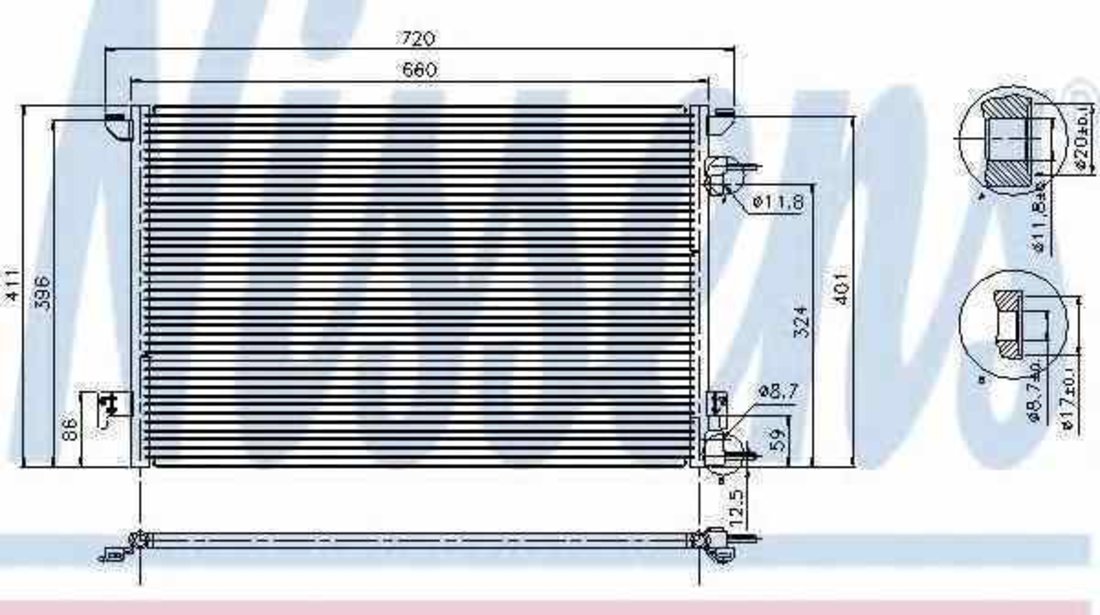 Radiator Clima Aer Conditionat VAUXHALL SIGNUM NISSENS 94598