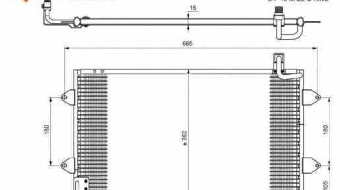 Radiator Clima Aer Conditionat VW GOLF III Cabriolet 1E7 NRF 35584