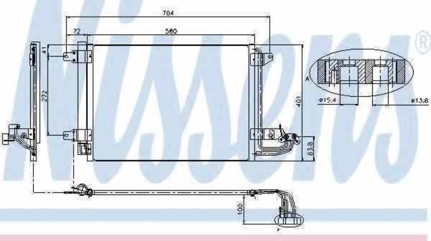 Radiator Clima Aer Conditionat VW JETTA III (1K2) NISSENS 94684