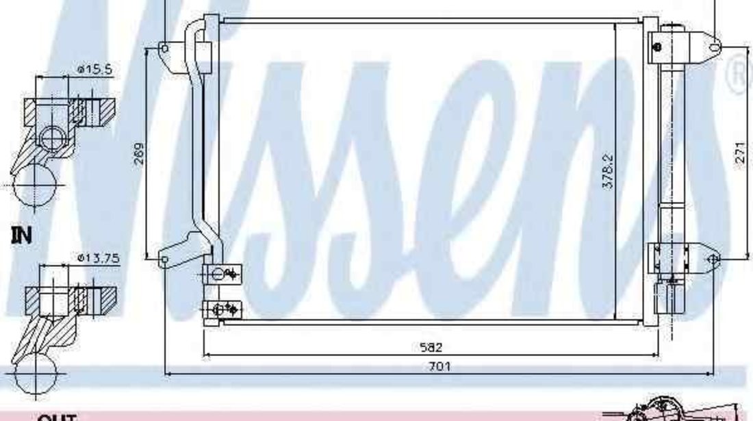 Radiator Clima Aer Conditionat VW JETTA IV (162, 163) NISSENS 940238