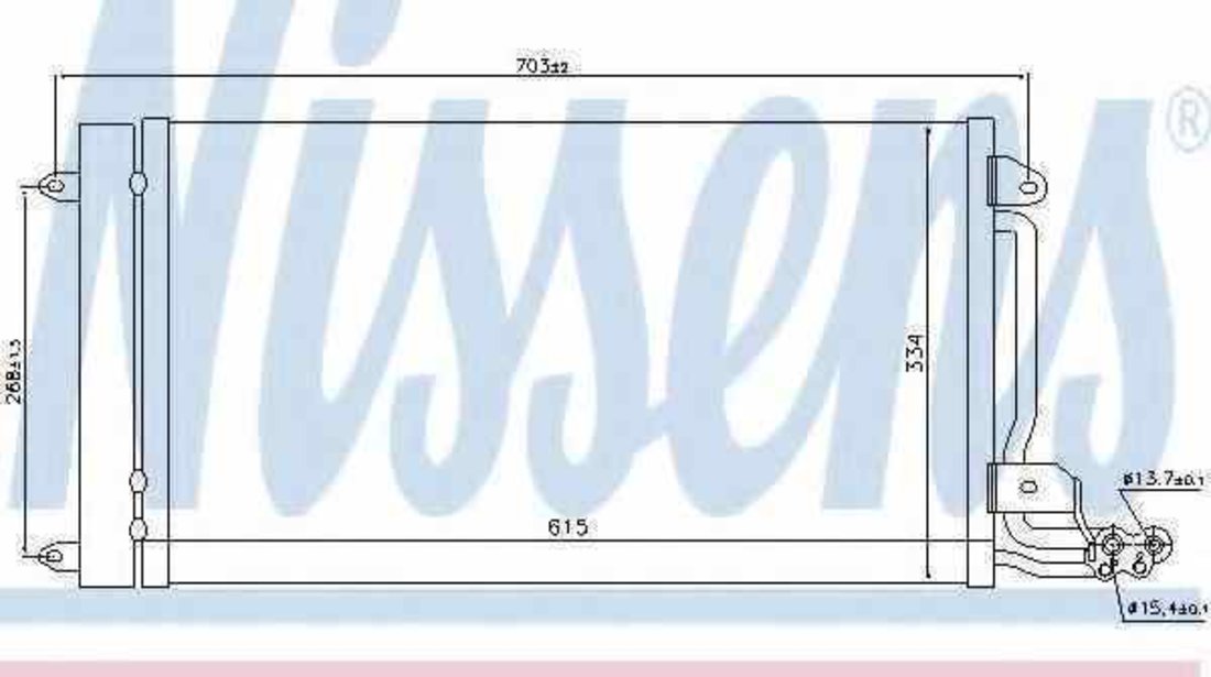 Radiator Clima Aer Conditionat VW POLO 6R 6C NISSENS 940093