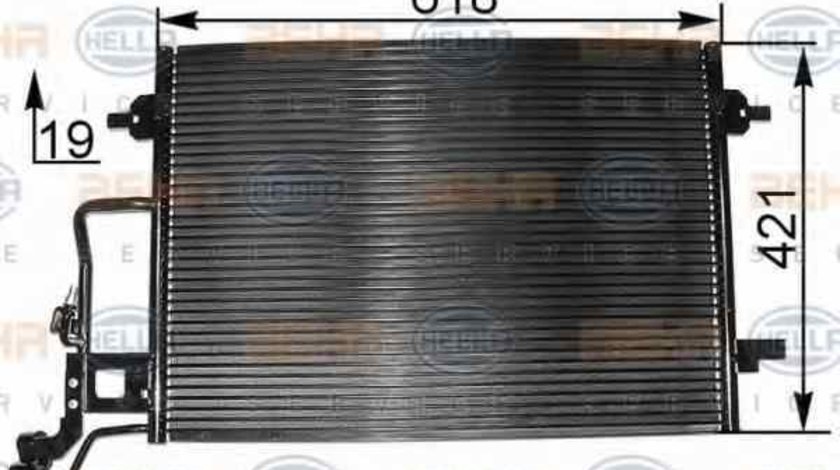 Radiator Clima Aer Conditionat VW SVW PASSAT limuzina B5 HELLA 8FC 351 300-391