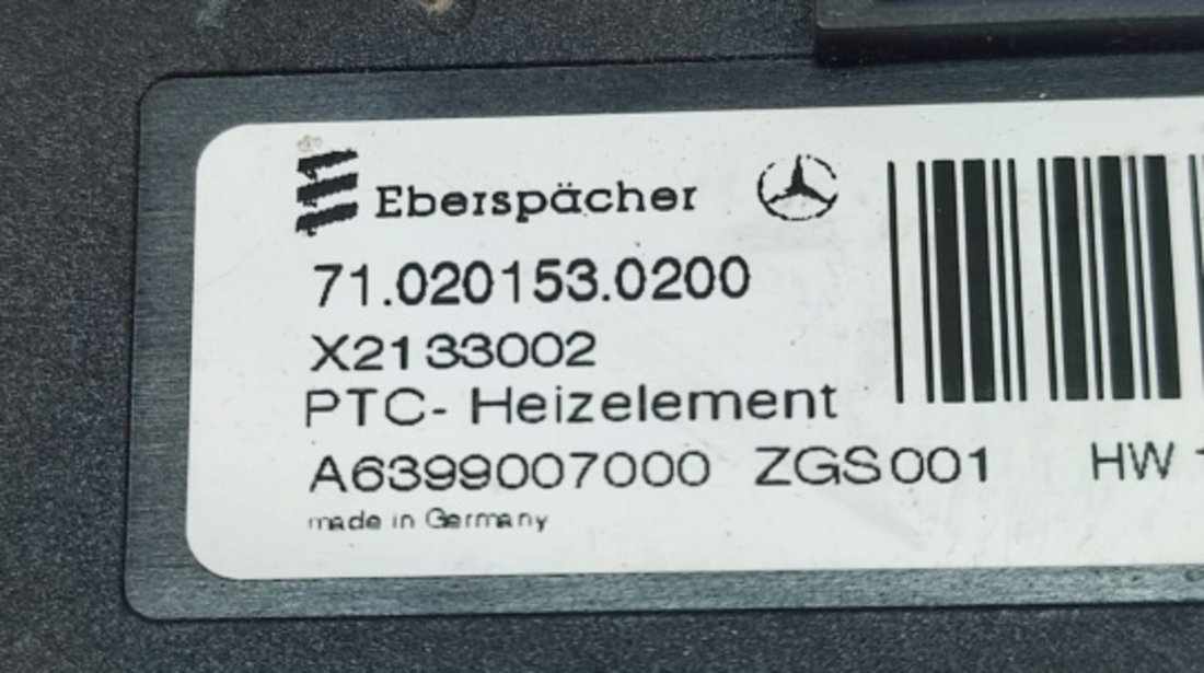 Radiator electric incalzire bord a6399007000 Mercedes-Benz Vito W639 [2003 - 2010]