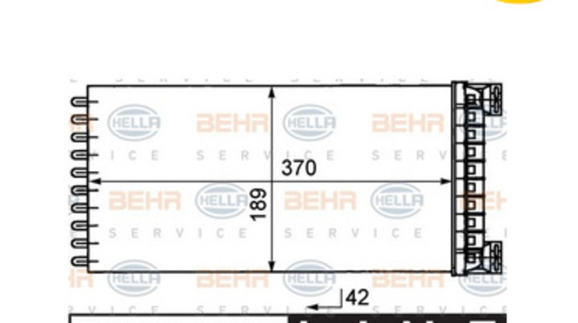 Radiator habitaclu Daf 8FH 351 029 081 ( LICHIDARE DE STOC)