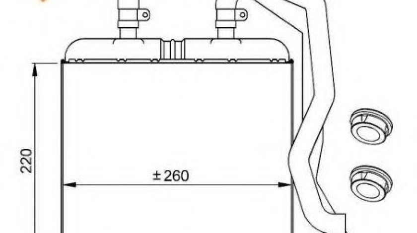 Radiator incalzire interior IVECO DAILY III bus (1999 - 2006) NRF 54217 produs NOU