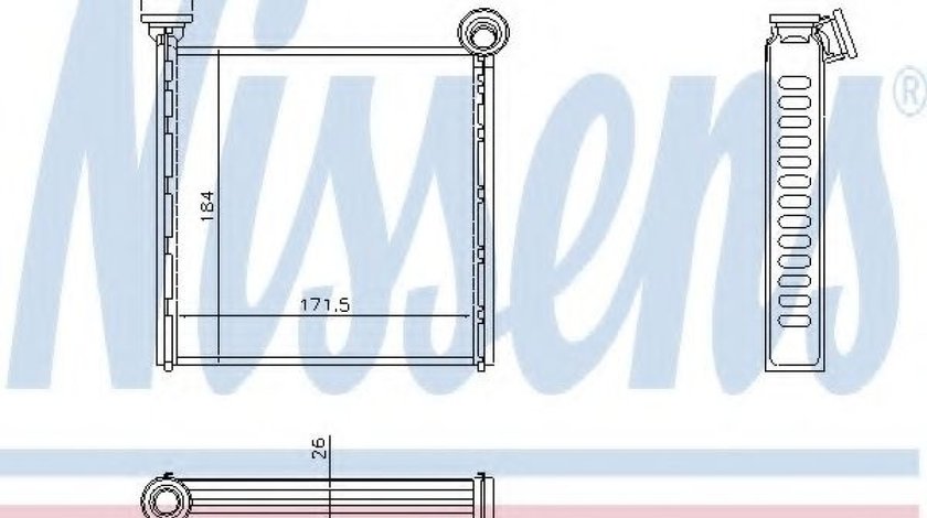 Radiator incalzire interior SKODA SUPERB III (3V3) (2015 - 2016) NISSENS 73980 produs NOU