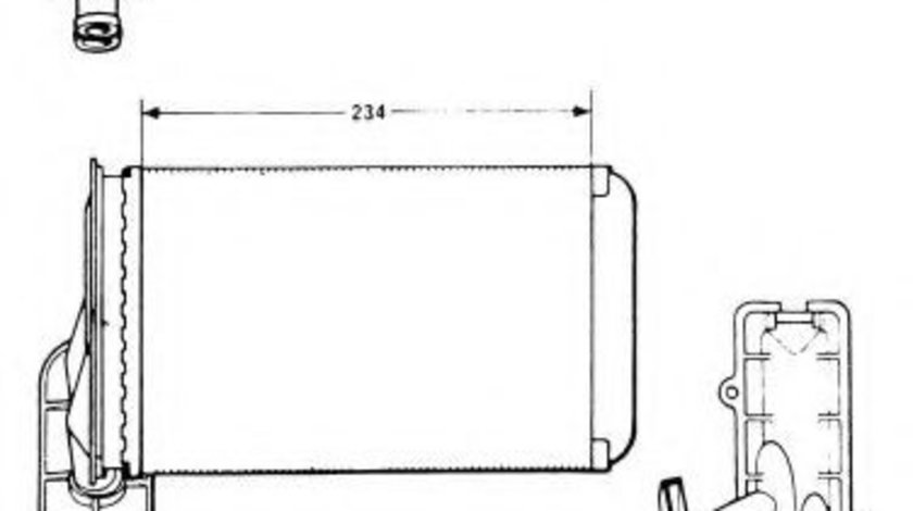 Radiator incalzire interior VW GOLF IV Cabriolet (1E7) (1998 - 2002) NRF 58622 - produs NOU