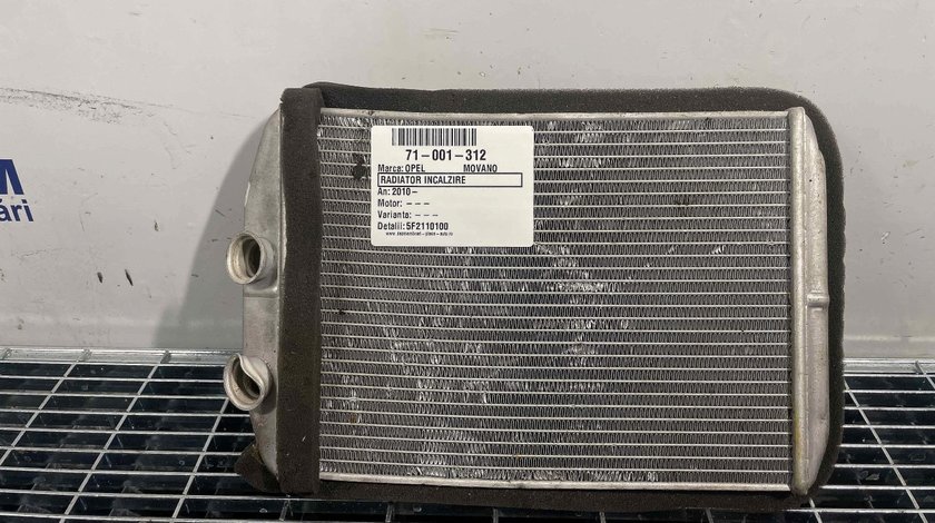 RADIATOR INCALZIRE OPEL MOVANO MOVANO - (2010 2021)