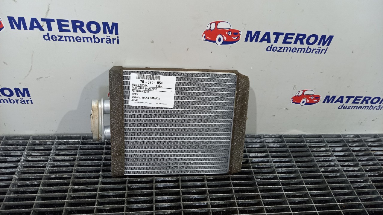 RADIATOR INCALZIRE SKODA FABIA FABIA - - (2007 2010)